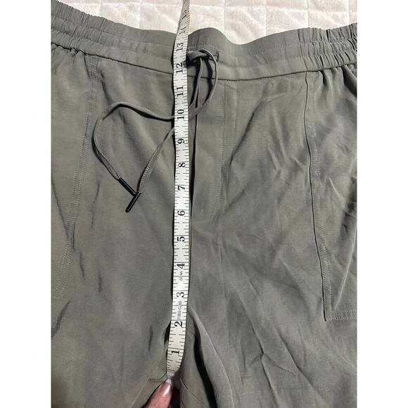 Kersh Drawstring Shorts Women's Size XXL Olive Green Loose 4-inch Summer - Picture 7 of 7